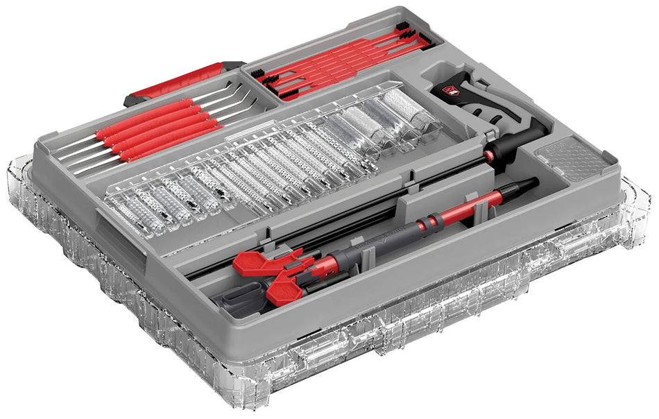 Real Avid Bore-Max Master Cleaning Kit and Mobile Workstation Multi-Caliber 12/20 Gauge Gray/Red