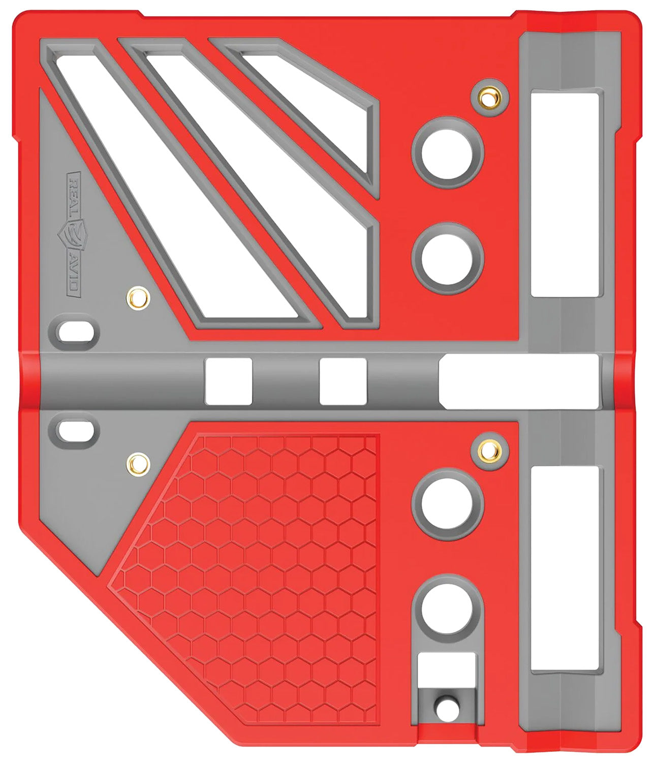 Real Avid Master Bench Block Pro Gray/Red Resin for Pistols and Long Guns