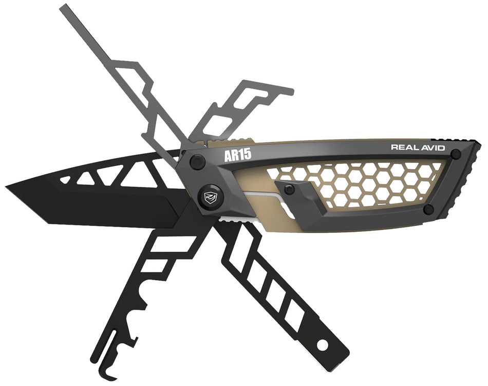 Real Avid AVGTEAR Gun Tool Edge AR-15 Stainless Steel 2.60" Tanto Blade Multi-Tool