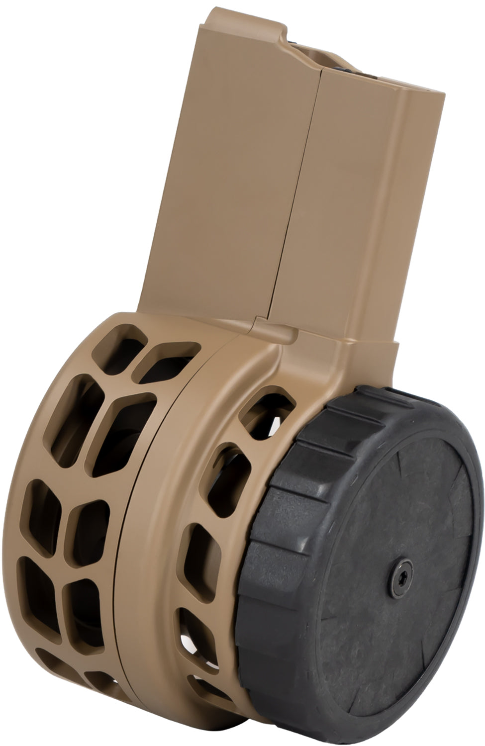 Warrior Systems W15FDESK1 Skeletonized AR-15 50rd 5.56x45mm Rifle Magazine Flat Dark Earth Aluminum