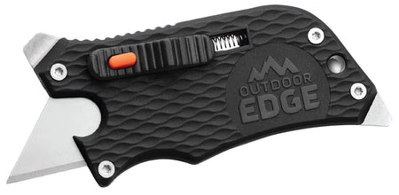 Outdoor Edge SlideWinder SWK30C 3.50" Utility Multi-Tool with Screwdriver & Bottle Opener, Black GNR/SS Handle