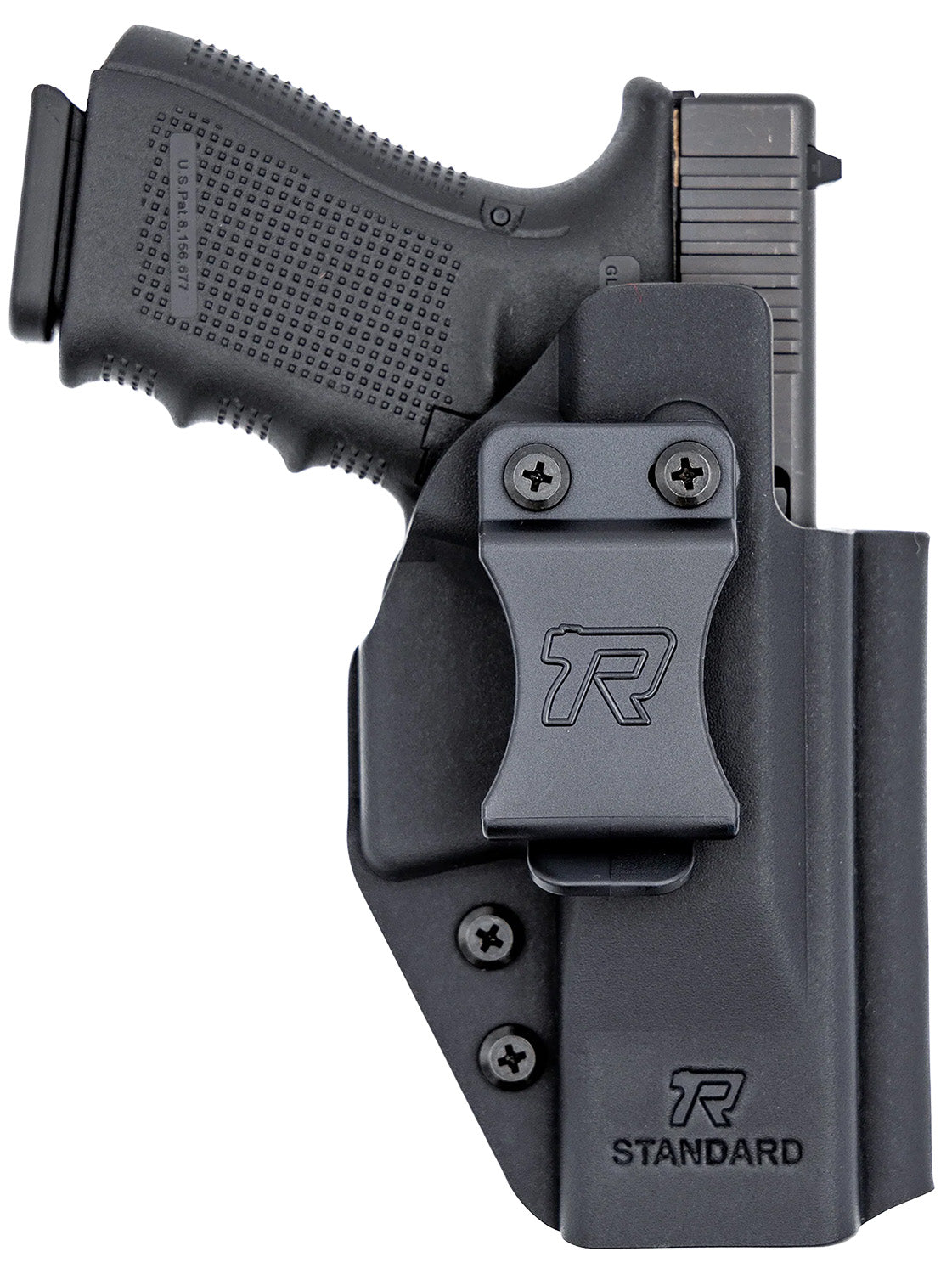 Rounded Gear Universal Kydex IWB Holster for Standard Sized Handguns Black Right Hand