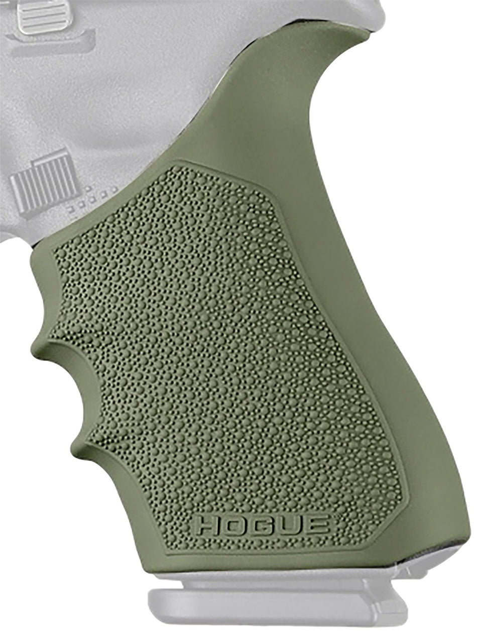 Hogue 17021 HandAll Beavertail Grip Sleeve OD Green Rubber