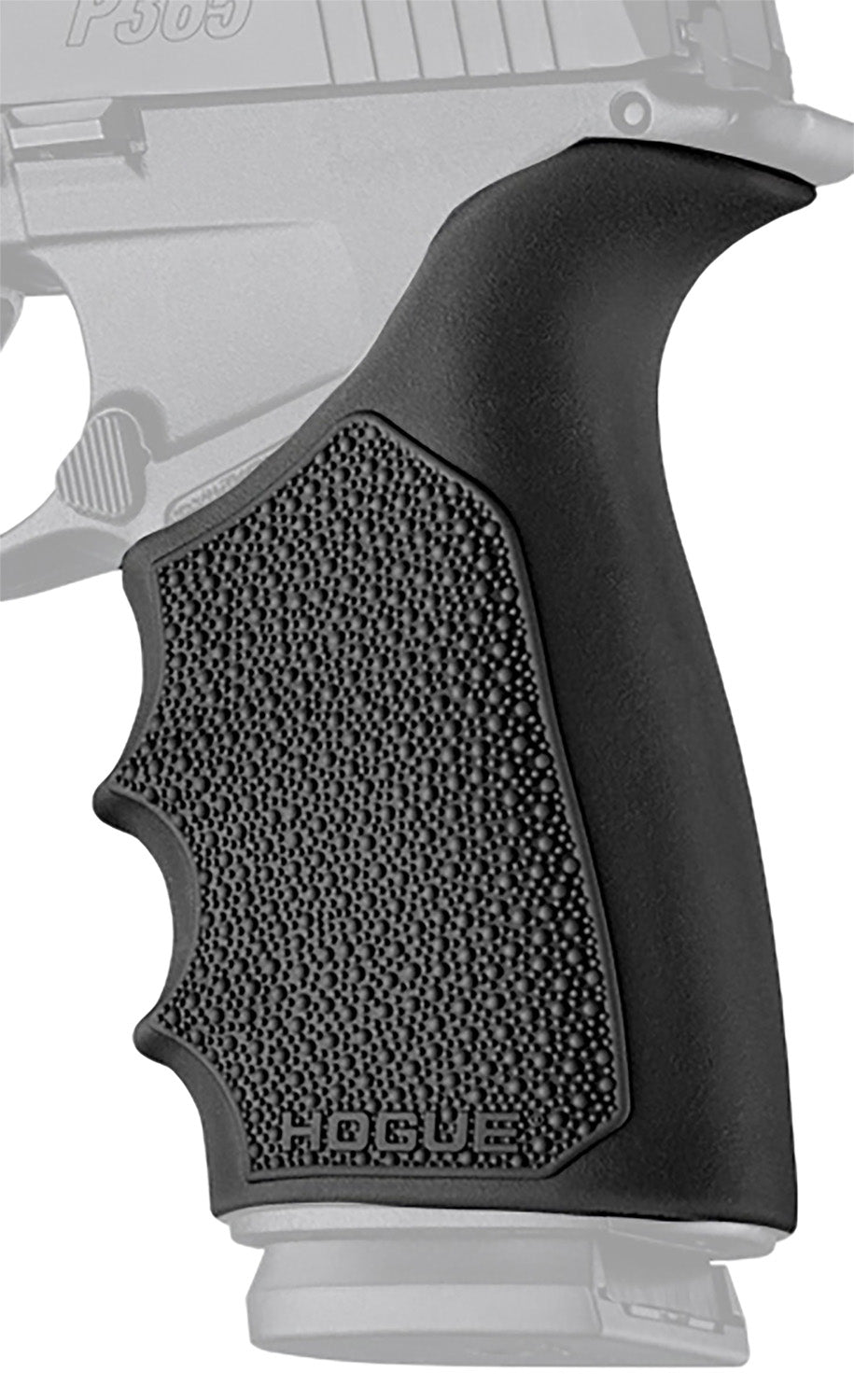 Hogue 18520 HandAll Beavertail Grip Sleeve, Black Rubber with Cobblestone Texture
