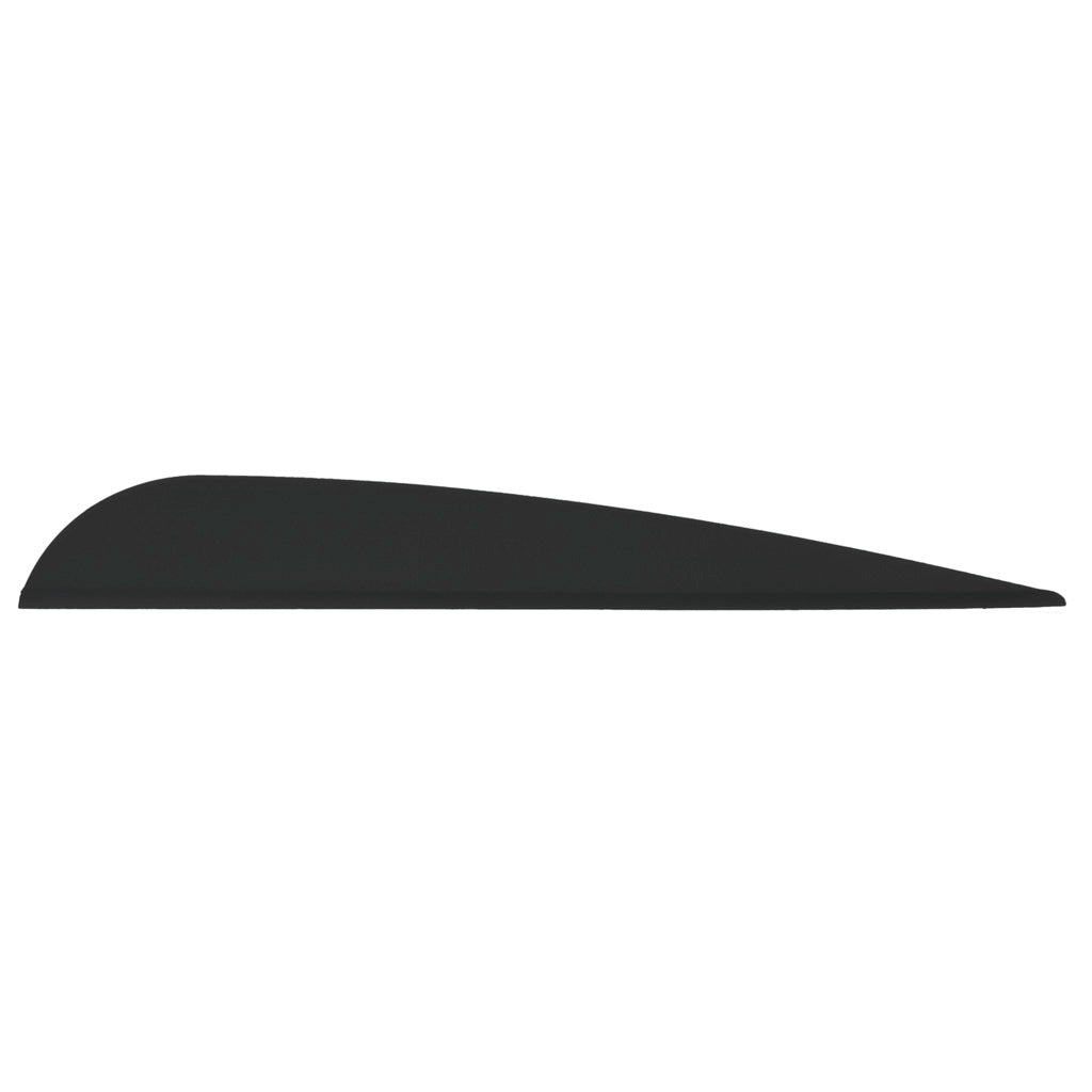 AAE Elite Plastifletch Arrow Vanes Black 3.875 in. 100 pk.