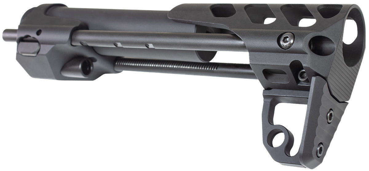 Odin Works OSCQSBLK Close Quarters Rifle Stock Black 6061-T6 Aluminum for AR-15/M4