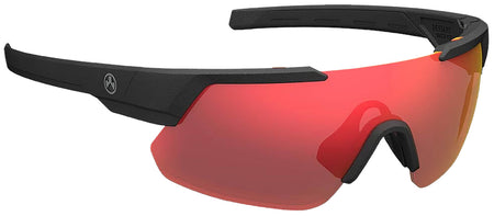Magpul Defiant Ballistic Eyewear Gray Red Lens Black Frame MAG104410011140