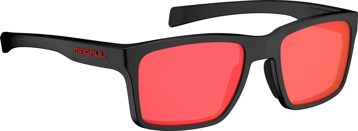 Magpul Rider Ballistic Eyewear Gray Red Lens Black Frame MAG12770011140