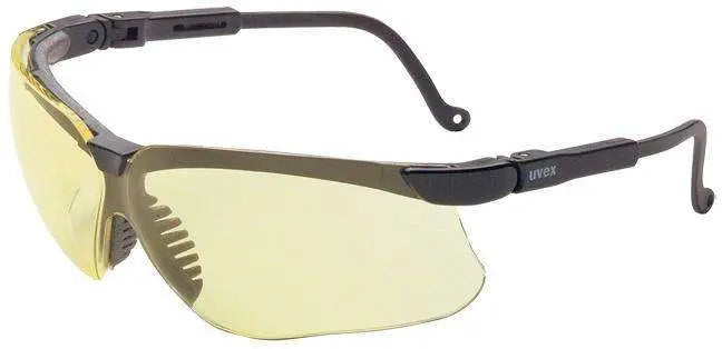 Howard Leight Genesis Safety Glasses Black Frame Amber Lens