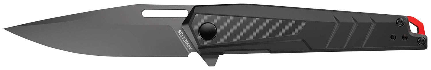 Real Avid AVRAV5 RAV-5 3.40" Folding Drop Point Titanium 8Cr13MoV Blade Aluminum/Carbon Fiber Handle