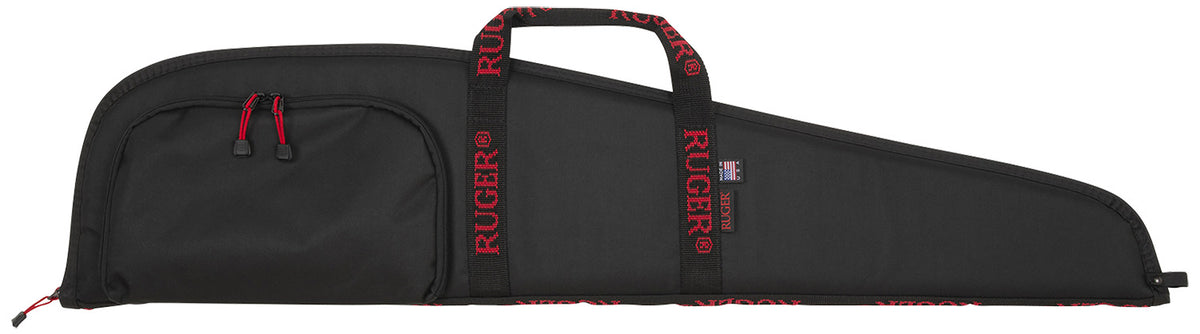 Ruger 27140 Rifle Case 40" Black Endura Red Ruger Logo with Accessory Pocket and Foam Padding