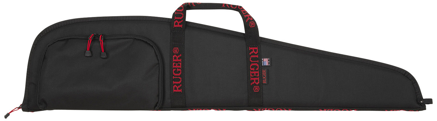 Ruger 27140 Rifle Case 40" Black Endura Red Ruger Logo with Accessory Pocket and Foam Padding