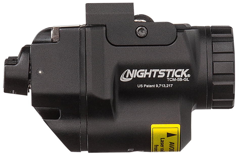 Nightstick TCM5BGL Subcompact Weapon Light with Green Laser 650 Lumens White LED Black Anodized