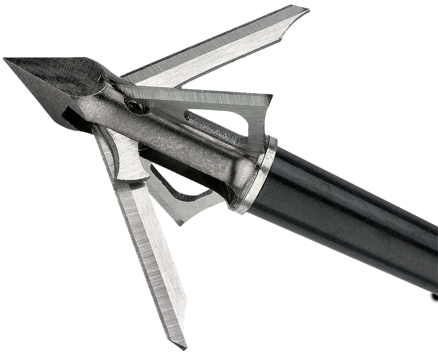 Muzzy 298 Trocar HBX Mechanical Broadhead Chisel Tip Stainless Steel 100gr 3 Pack