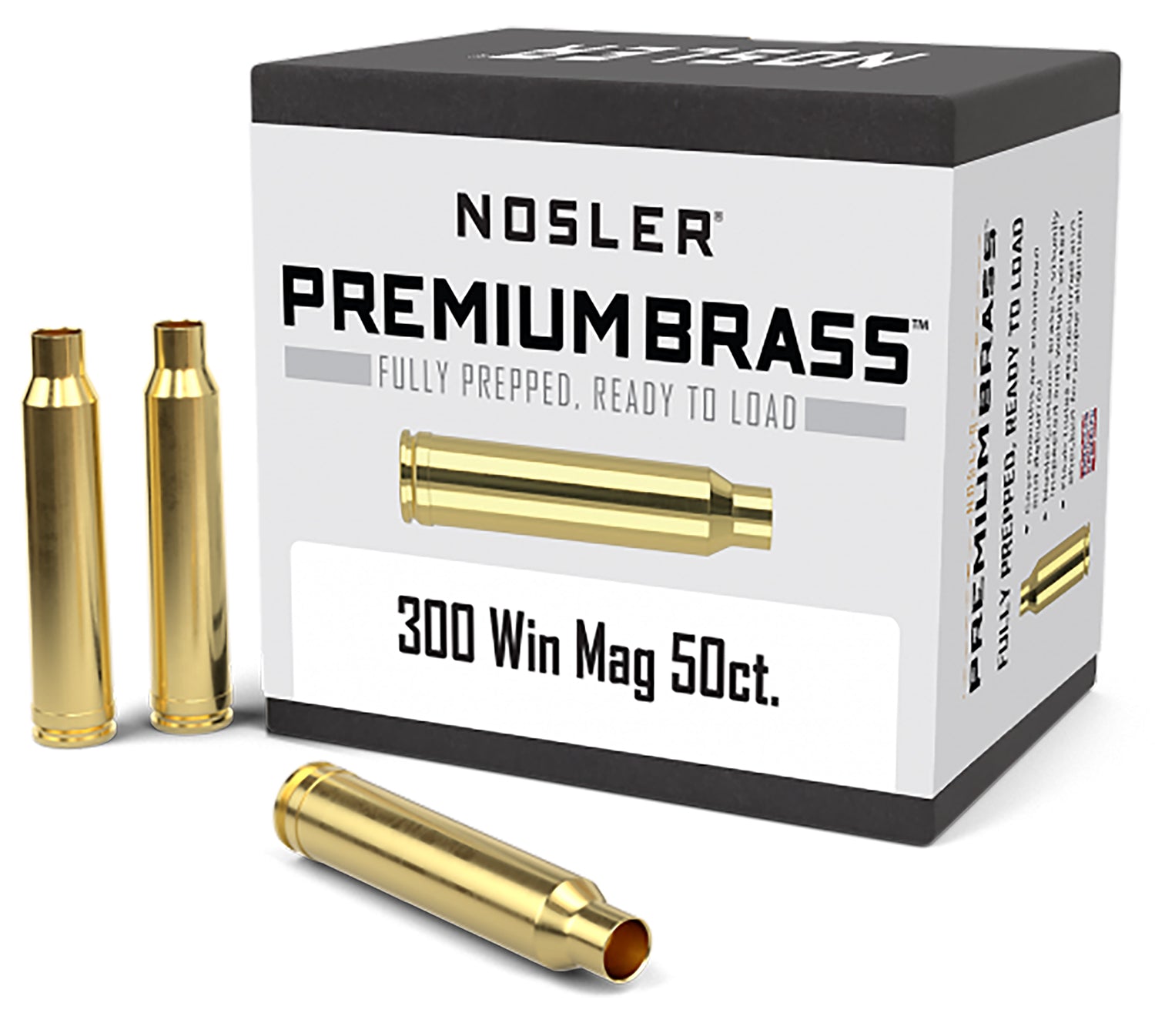 Nosler 10227 Reloading Brass 300 Win Mag Unprimed Rifle Cases 50ct