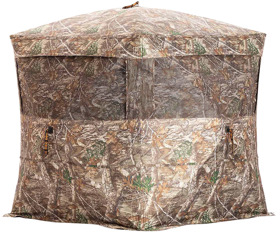 Rhino Blinds RBO163 5-Hub Ground Blind Realtree Edge 150 Denier Mesh