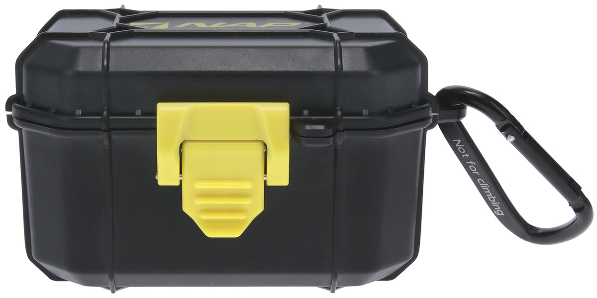 NAP Broadhead Case Black/Yellow ABS and Aluminum with Die-Cut Foam for 6 Fixed and 6 Mechanical Broadheads