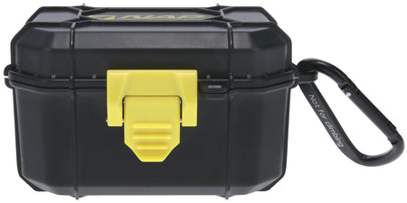 NAP Broadhead Case Black/Yellow ABS and Aluminum with Die-Cut Foam for 6 Fixed and 6 Mechanical Broadheads