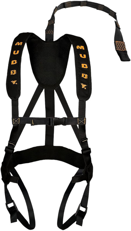 Muddy MUD-MSH110 Magnum Pro Safety Harness Black Padded Nylon with Lineman's Belt
