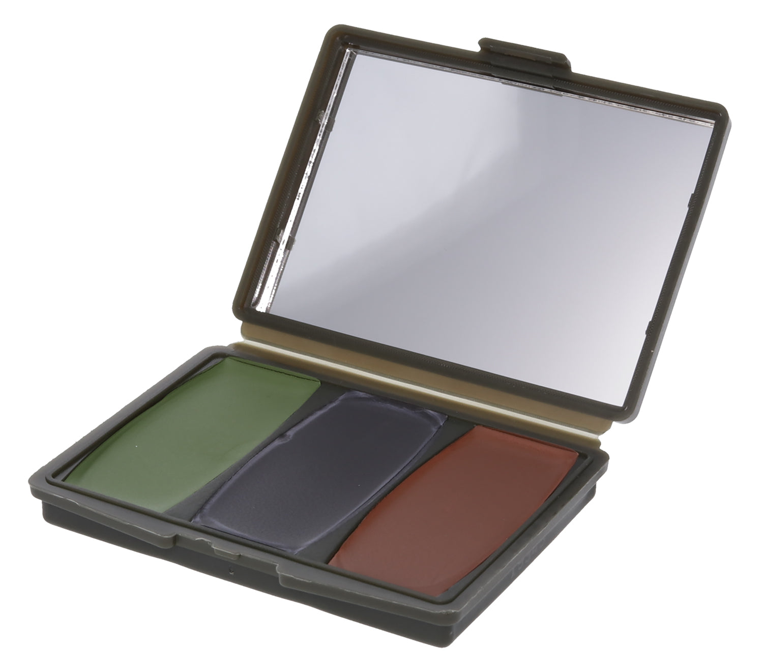 Hunters Specialties Camo-Compac 3-Color Woodland Makeup Kit Black Brown Leaf Green