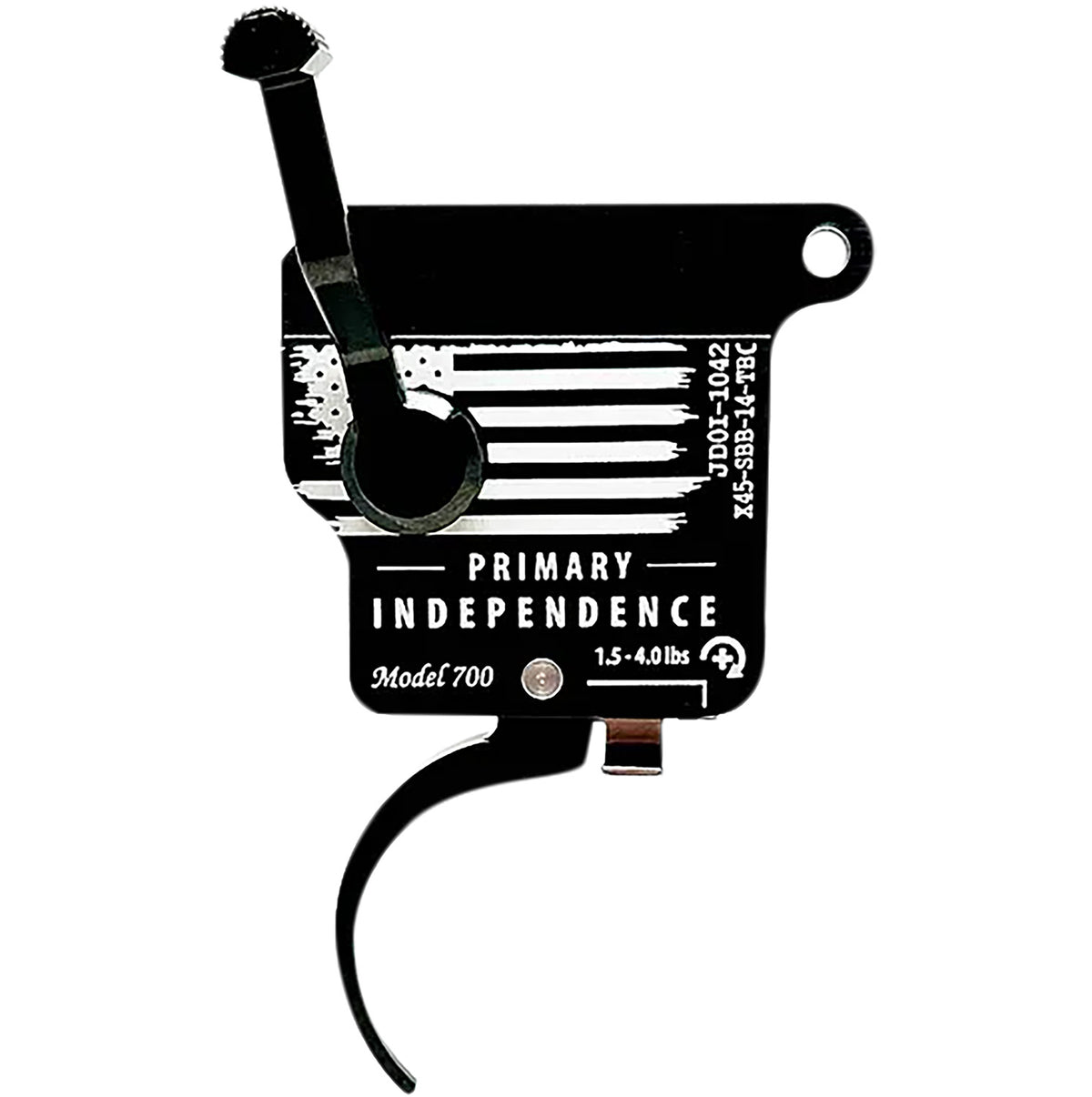 TriggerTech Primary Independence Black & White Trigger for Remington 700 Right Hand