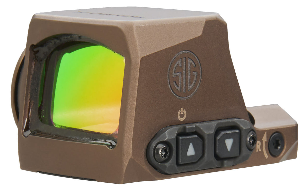Sig Sauer Romeo-X Compact Flat Dark Earth 1x24mm 2 MOA Red Dot/32 MOA Circle Reticle Pistol Sight