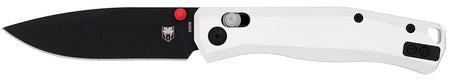 CobraTec Regent EDC 3.25" Flip Open Black TiCN S35VN Blade with Silver Aluminum Handle