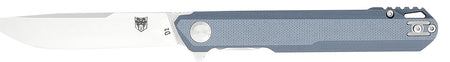 CobraTec Monarch 3.50" Folding Drop Point Satin D2 Steel Blade with Gray G10 Handle