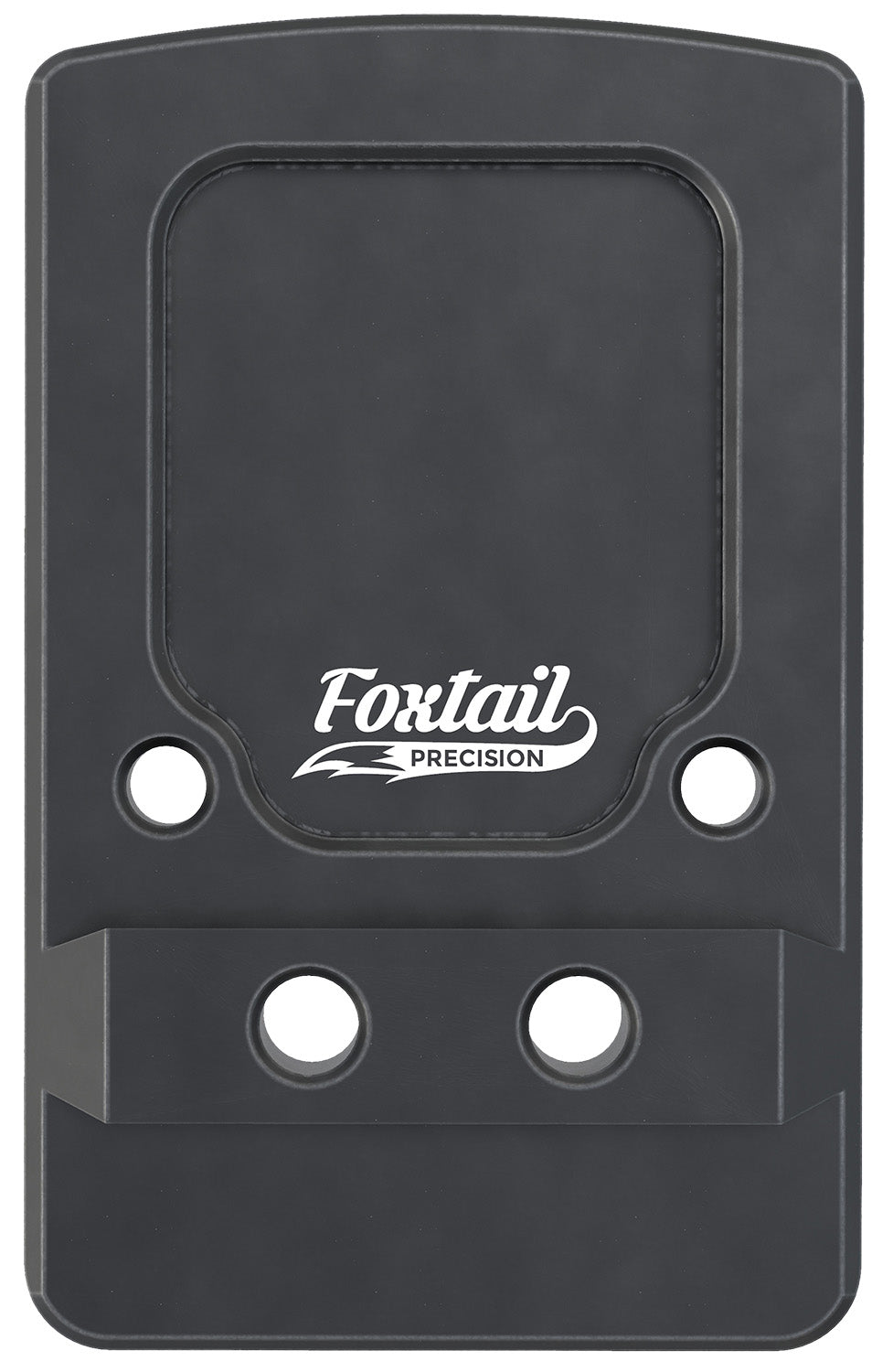 Foxtail Precision 100013 Rear Sight Dovetail Red Dot Adapter Plate for Non-MOS Glock Black Anodized