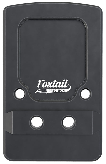 Foxtail Precision 100013 Rear Sight Dovetail Red Dot Adapter Plate for Non-MOS Glock Black Anodized