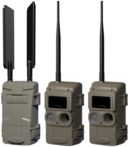 Cuddeback KT002 CuddeLink Black Flash Trail Camera Starter Kit Brown 3 Pack