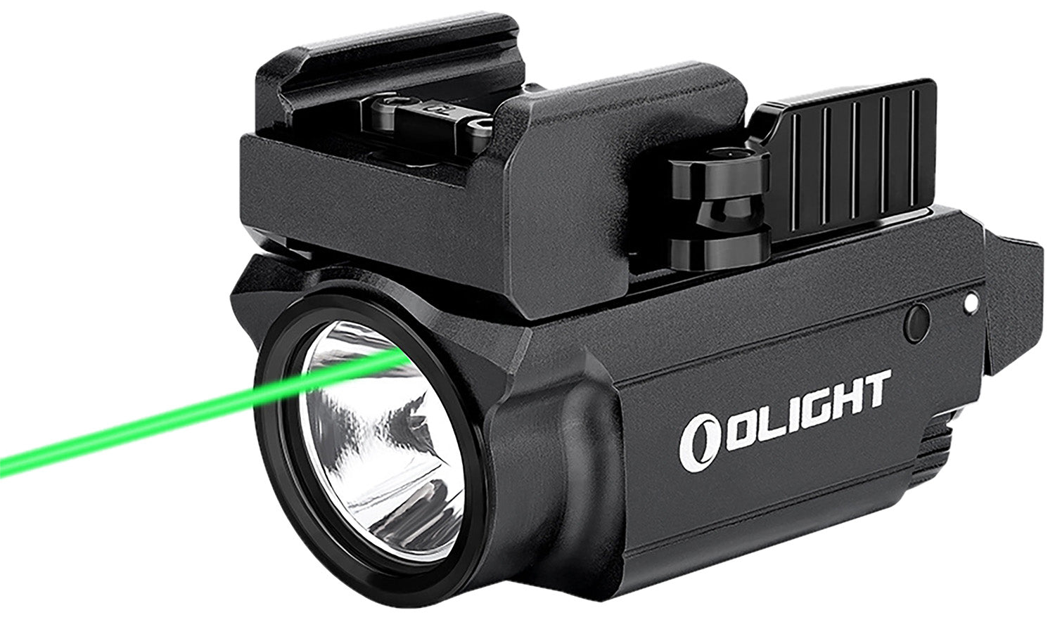 Olight Baldr Mini Black Anodized Weapon Light 100/600 Lumens White LED with Green Laser