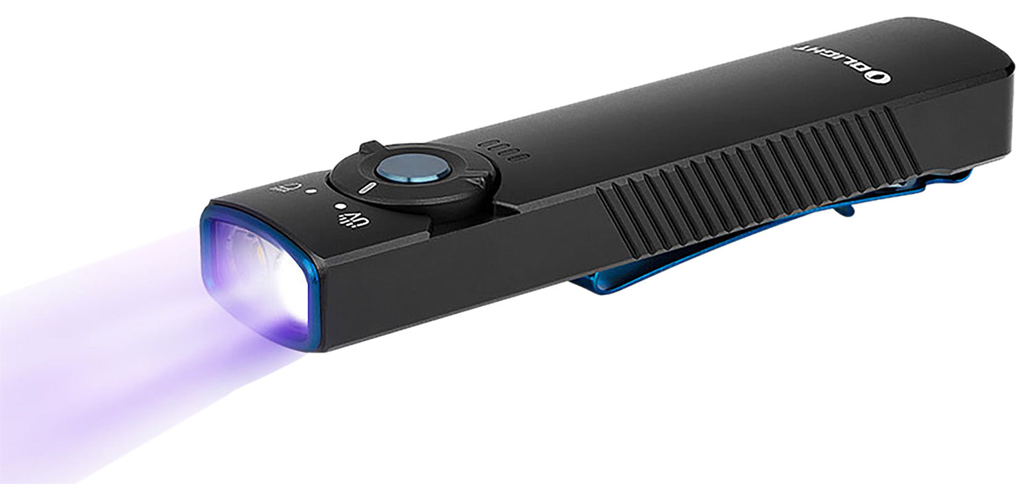 Olight Arkfeld UV Black Anodized Flat EDC Flashlight 1000 Lumens White LED with UV Light