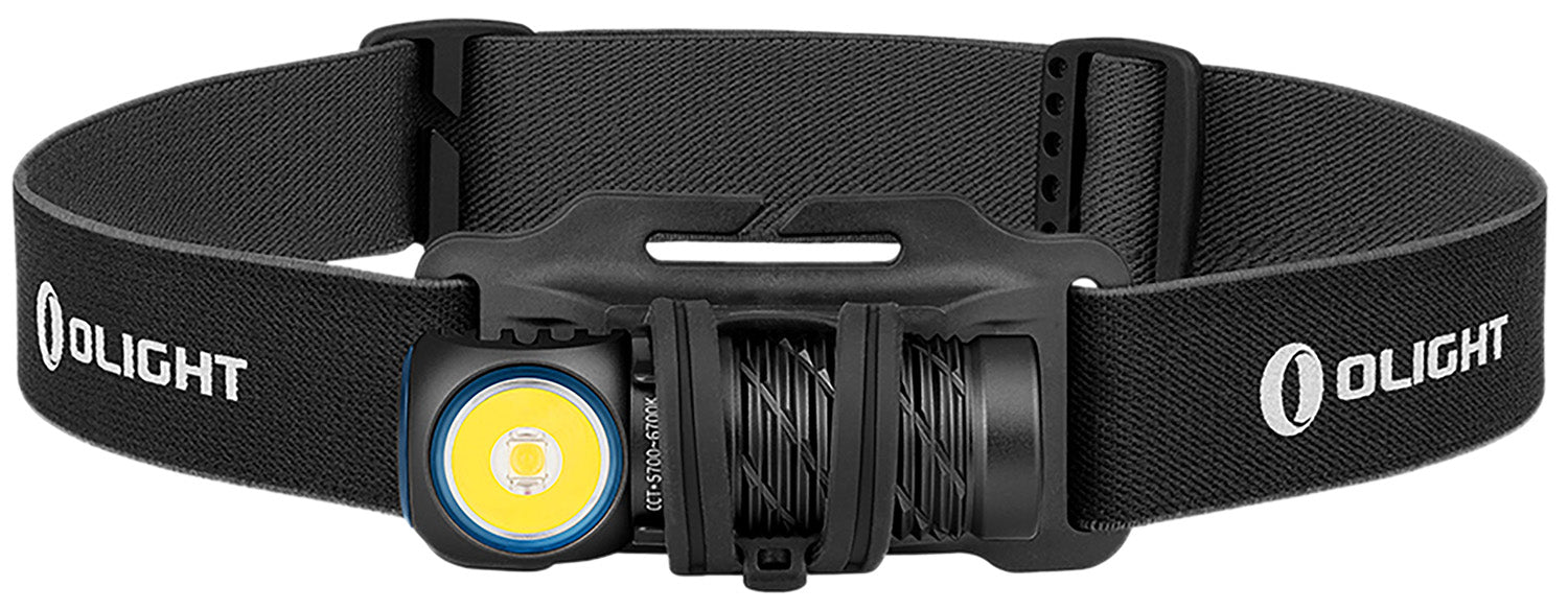 Olight Perun 2 Mini Black Anodized Headlamp 1,100 Lumens White and Red LED