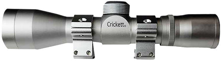 Crickett KSA054S Compact Rifle Scope Silver 4x32mm Includes Rings