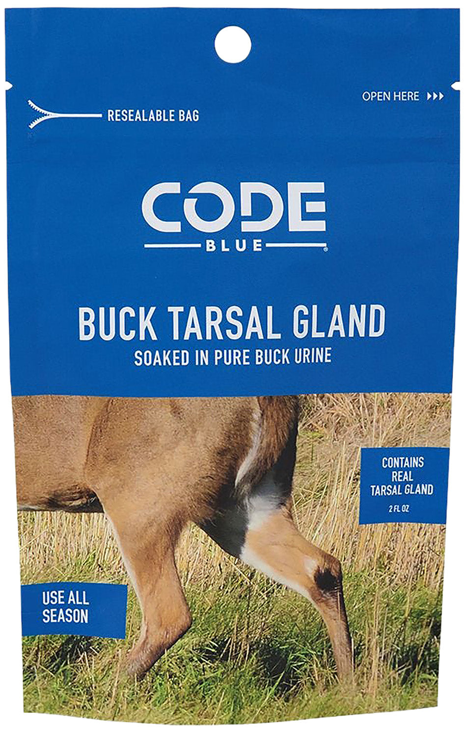 Code Blue OA1424 Buck Tarsal Gland Deer Scent Attractant Resealable Bag