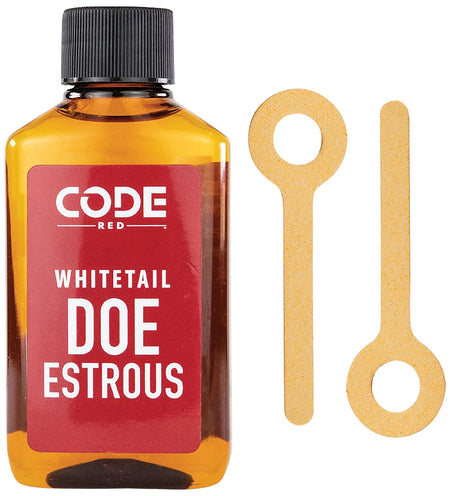 Code Blue OA1344 Code Red Doe Estrous Deer Scent Attractant 4 fl oz Liquid with Wicks