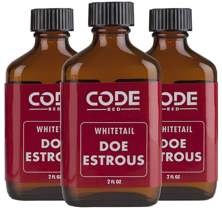 Code Blue OA1325 Code Red Doe Estrous Deer Scent 2 fl oz Liquid 3-Pack
