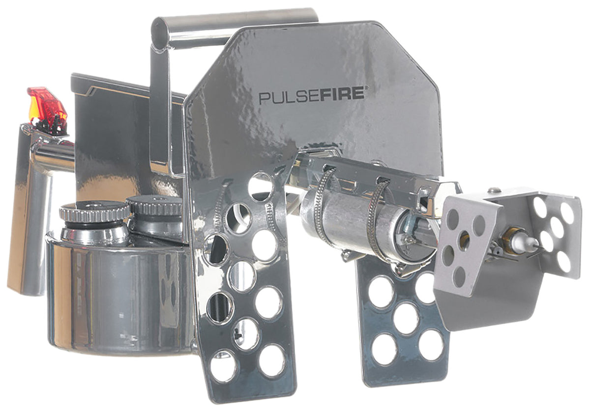 Exothermic Technologies PFLRTSILV Pulsefire LRT Handheld Flamethrower Mirror Silver 25ft Range 25.70"