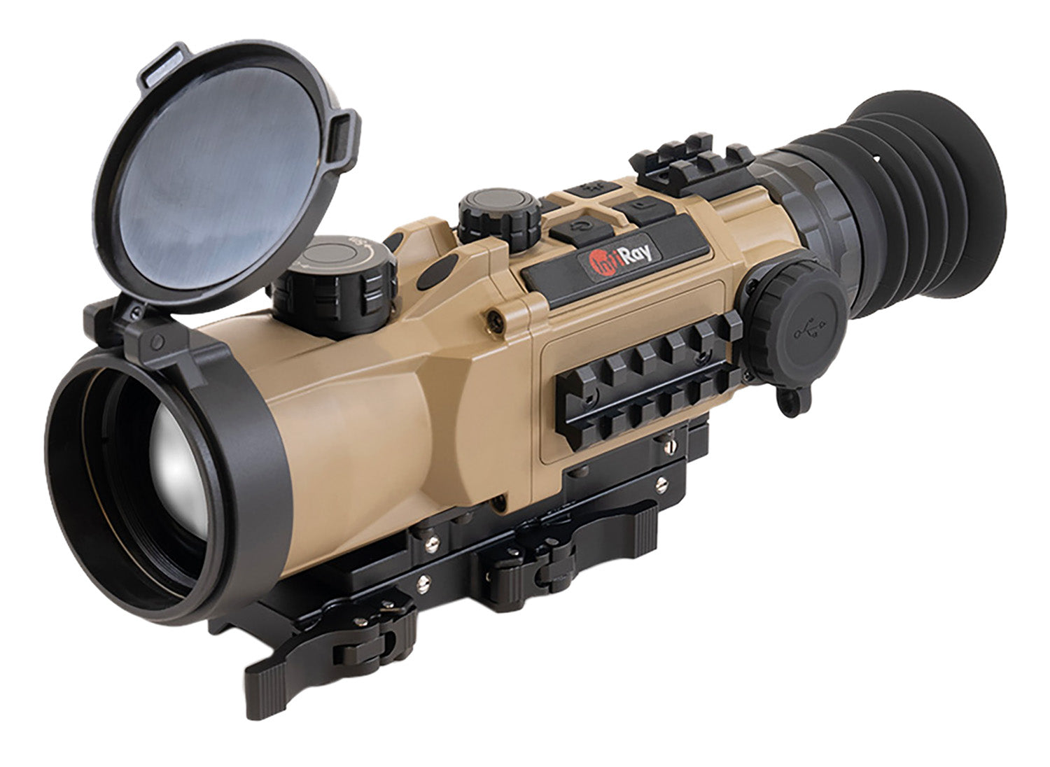 InfiRay Outdoor RICO Hybrid Thermal Weapon Sight Black/FDE 3x 50mm 384x288