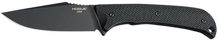 Hogue Extrak 3.30" Fixed Clip Point Knife, Black Cerakote CPM M4 Tool Steel Blade, Black G10 Handle with Kydex Sheath