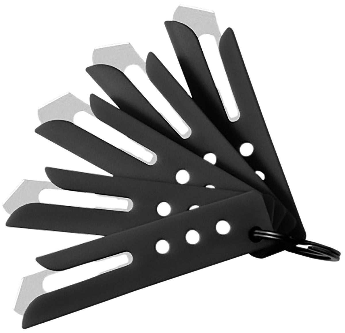Hogue 35880 Expel Scalpel Blade Guard Black Nylon with 5 #60 High Carbon Steel Blades and Key Ring