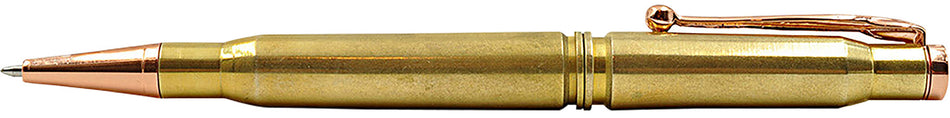 Caliber Gourmet CBG1014 Bullet-Shaped Ballpoint Pen Gold Brass