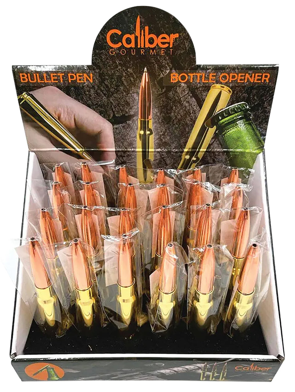 Caliber Gourmet CBGDB04 Bullet Ball Point Pen Gold 24 Pack