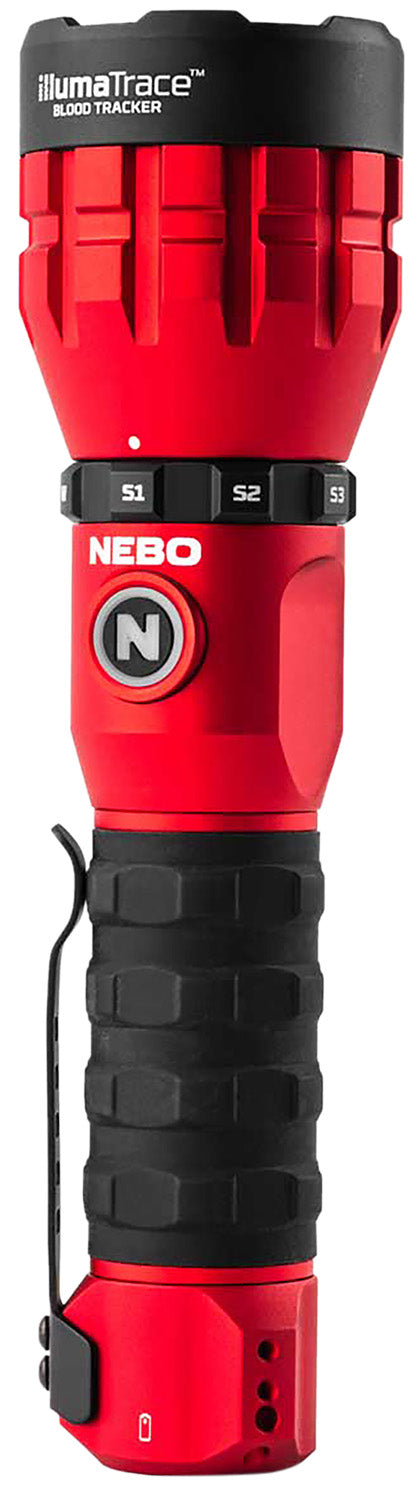 NEBO IllumaTrace Blood Tracker Flashlight Red 170 Lumens