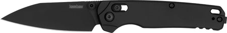 Kershaw Bel Air USA Folding Knife 3" Reverse Tanto BlackWash CPM MagnaCut Blade, Black Aluminum Handle