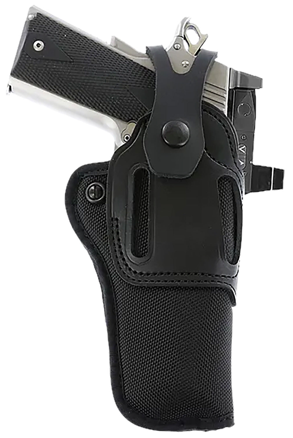 Galco SA95RB Switchback Strongside/Crossdraw Belt Holster Black Hybrid Leather-Synthetic Ambidextrous