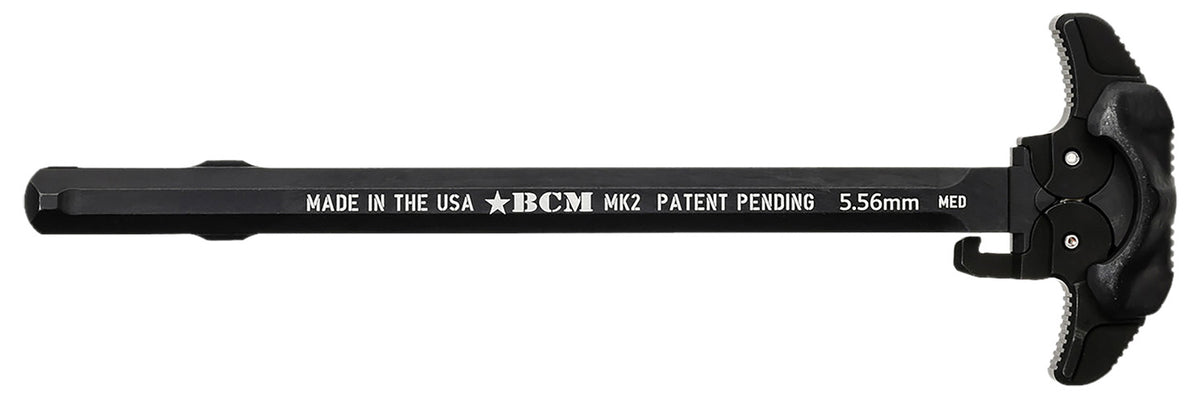 BCM GFHMK2MEDAMBI Ambidextrous MK2 Charging Handle Mil-Spec AR-15 Black 7075 T-6 Aluminum Medium