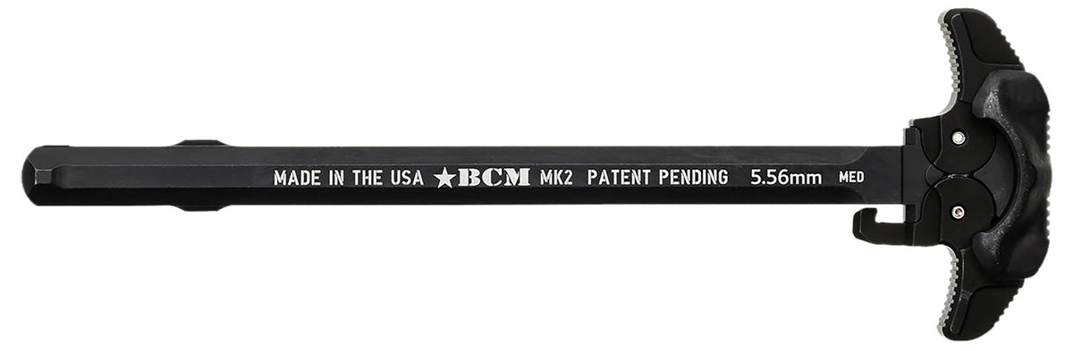 BCM GFHMK2LRGAMBI Ambidextrous MK2 Charging Handle Mil-Spec AR-15 Black 7075 T-6 Aluminum Large