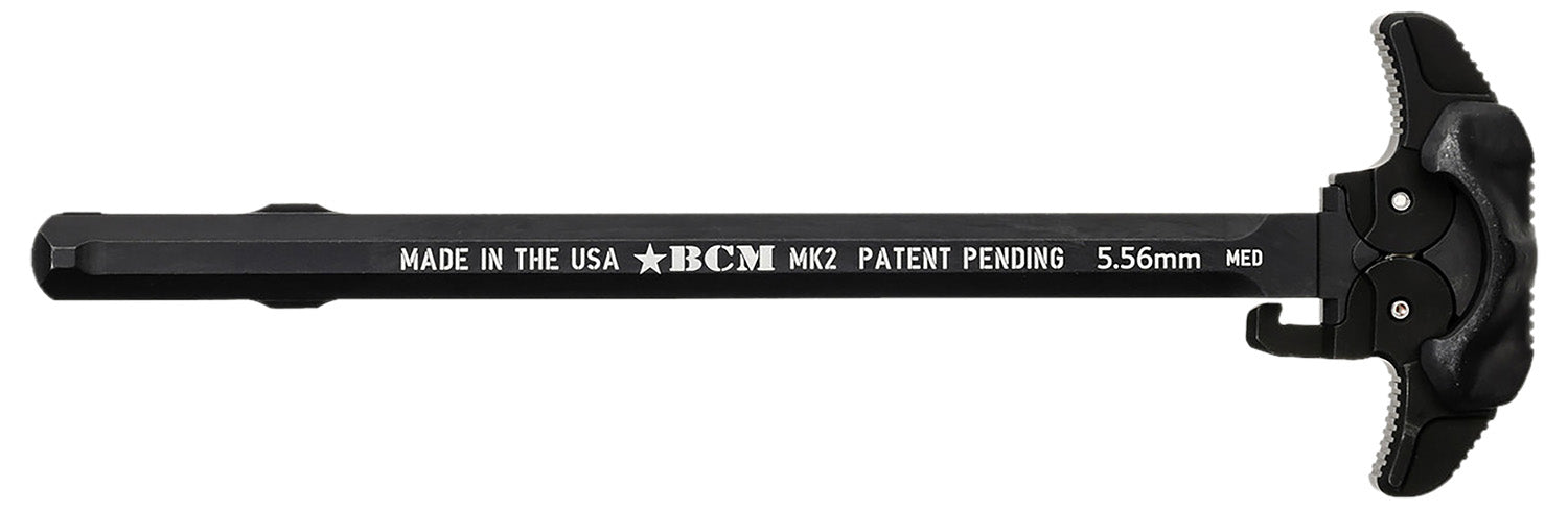 BCM GFHMK2LRGAMBI Ambidextrous MK2 Charging Handle Mil-Spec AR-15 Black 7075 T-6 Aluminum Large